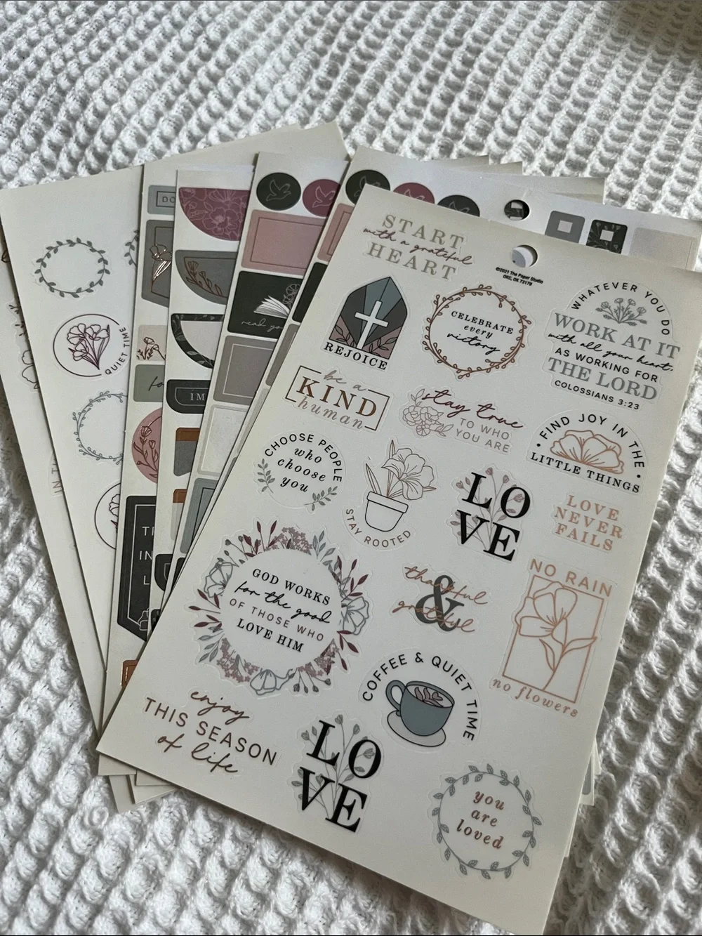 Bible Journal, Pocket Prayers by Max Lucado - prayer journal. Faith stickers